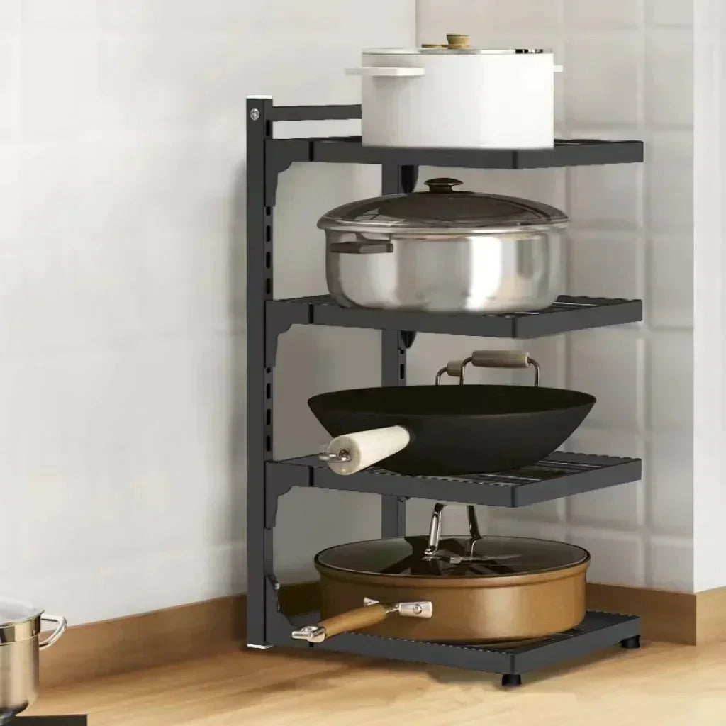 Multifunctional Kitchen Pot Storage Rack