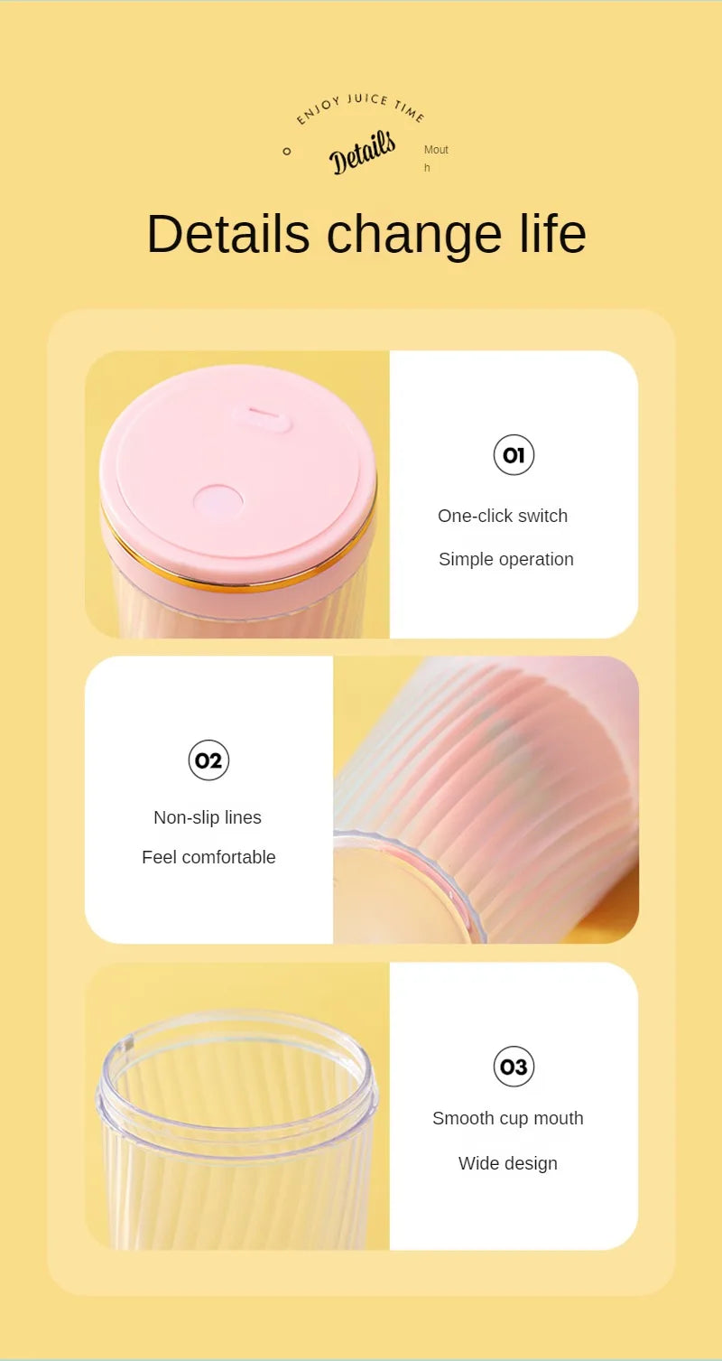 Portable Milkshake and Smoothie Blender