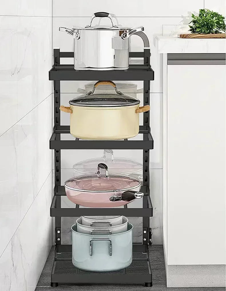Multifunctional Kitchen Pot Storage Rack