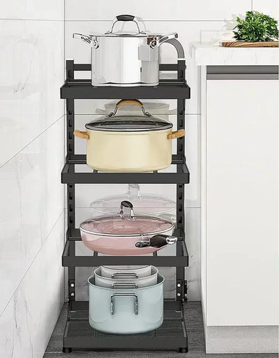 Multifunctional Kitchen Pot Storage Rack