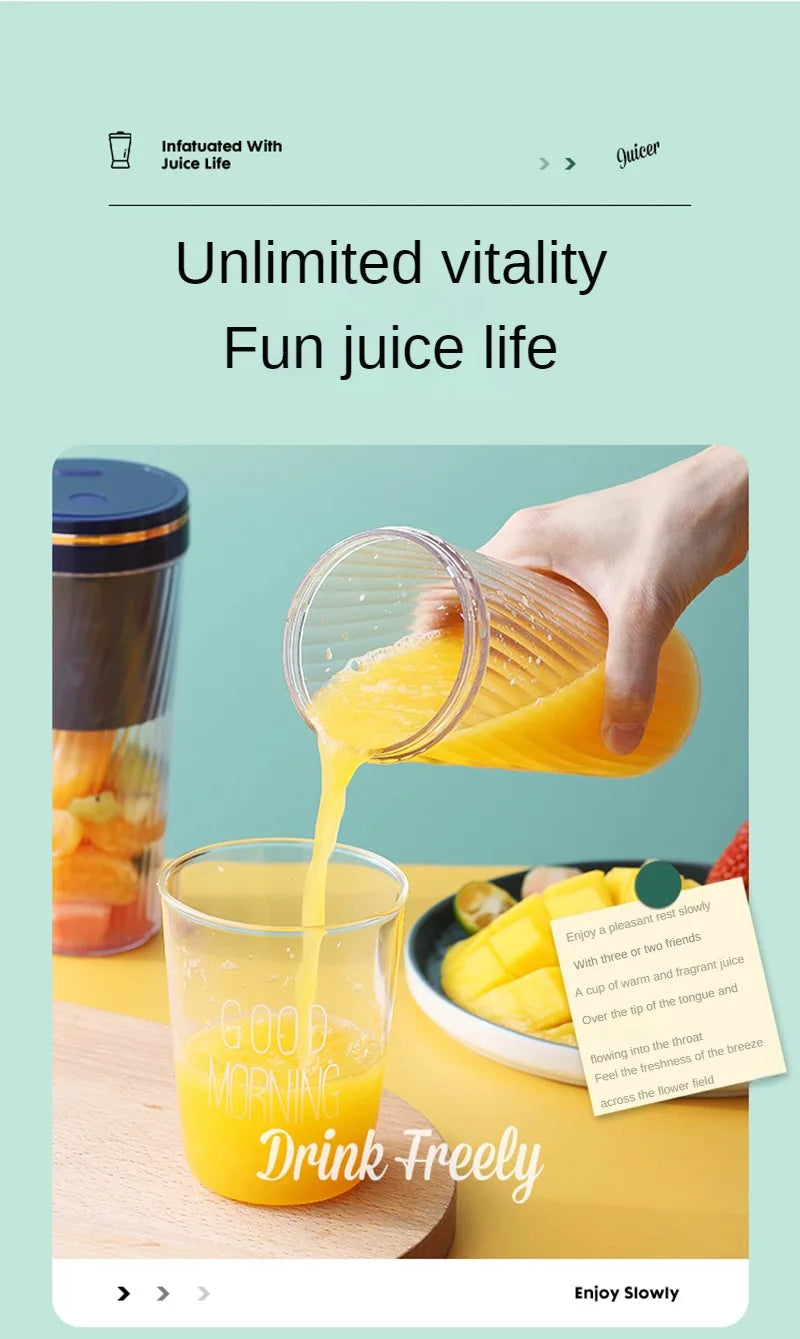 Portable Milkshake and Smoothie Blender