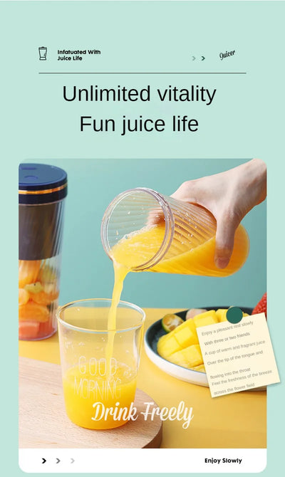 Portable Milkshake and Smoothie Blender