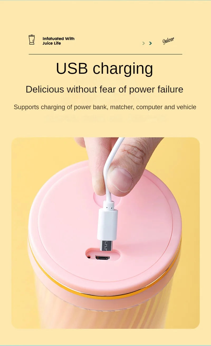 Portable Milkshake and Smoothie Blender